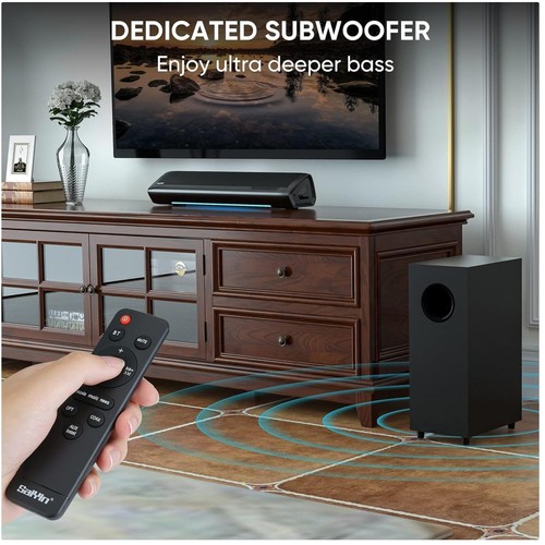 Soundbar immersiva con bassi