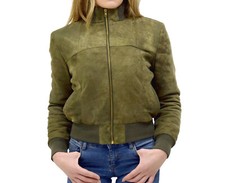 Giacca Donna Bomber Vera Pelle