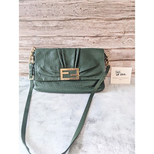 Green leather fendi mia - fendi,