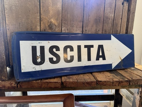 Insegna vintage uscita - vintage, in