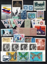 Francobolli misti in tutto il mondo Cenerentola/locali e alcuni altri come scansionati GRATIS (UK)