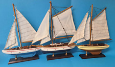 SET 3 MODELLINI BARCHE A VELA