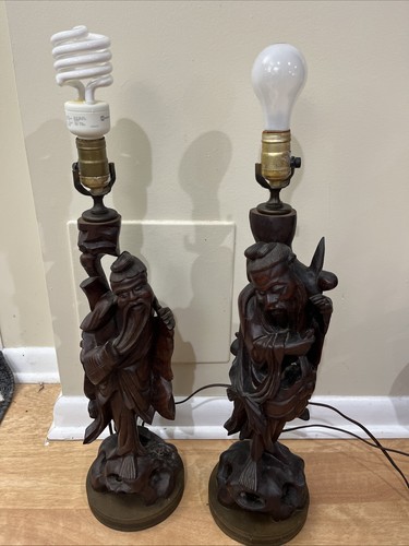 Coppia antiche lampade da - antiche,