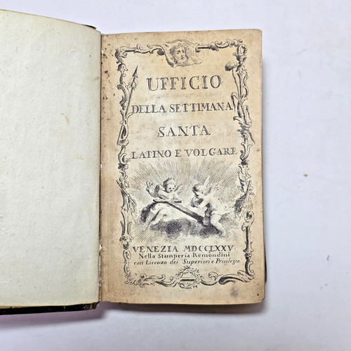 Libro antico 1775 ufficio - libro,