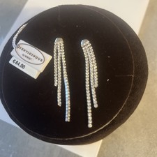 Orecchini argento Rodiato