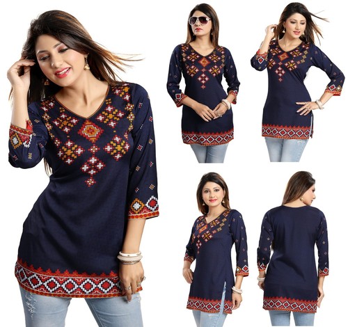 Top donna abito corto stampato - corto,