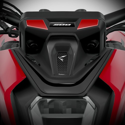 Adesivo frontale per honda - per,