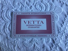 Garanzia in Bianco Vetta