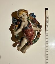 Angelo 4Stagioni Primavera 13x16 Blu/bordeaux In Ceramica Artistica Caltagirone