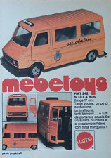 Pubblicità Advertising Werbung Italy Clipping 1978 MEBETOYS FIAT 242 SCUOLA BUS.