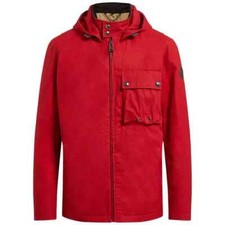 giacca uomo belstaff nuova cotone rossa tg 46