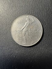 Rara moneta 50 lire Vulcano