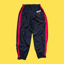Miami Heat Nike Team Vintage 90s Pre Match Pants Tracksuit Size M NBA
