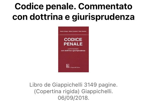Codice penale commentato con - codice, penale.