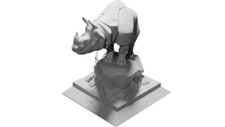 Rhinoceros Statue Replica - Museum Quality Art Piece from Orsay Collection