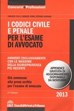 I Codici Civile e Penale per l'esame di avvocato - AA.VV. (La Tribuna)