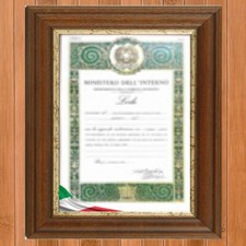 Cornice in legno NOCE - finto