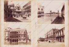 VENEZIA Palazzo Ducale interno Ca d’Oro Cannaregio Canal Grande 4 Foto albumine