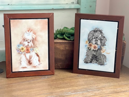 Arte vintage dipinta mano - a,