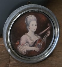 Antico ritratto in miniatura