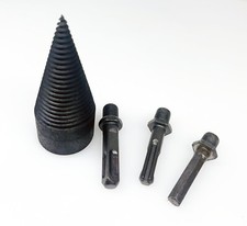 Spaccalegna tronchi spezza legna da ardere trapano avvitatore a cono adatto esagonale SDS Plus 