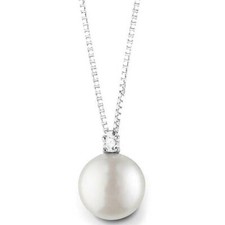 Collana Bliss Paradise 20067335 Necklace Oro BIanco Perła 6 mm Diamante Donna