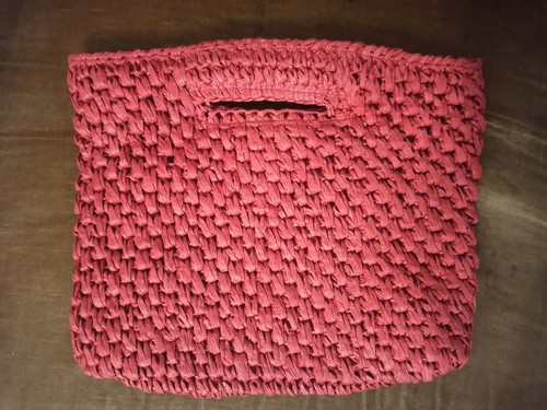 Borsa ovs rafia rossa - rafia,