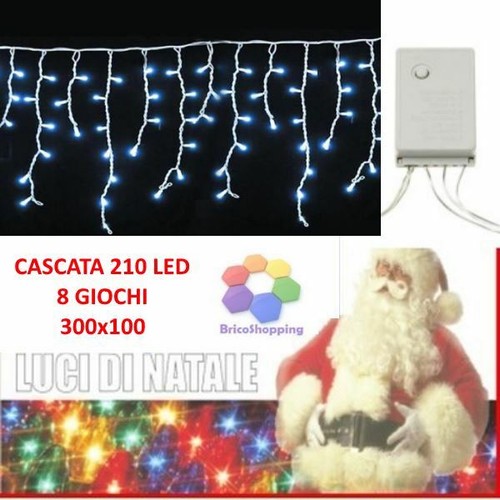 Cascata tenda 210 luci led - tenda,