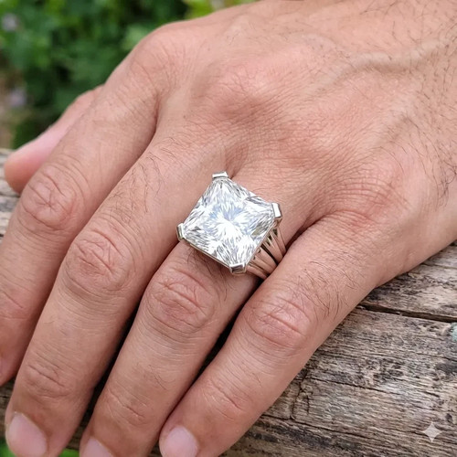 Raro anello uomo solitario - anello,
