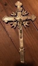 Croce Processionale Astile In Bronzo Dorato Epoca Fine 700