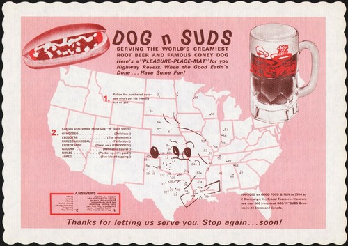 Tovaglietta vintage dog suds - dog, n