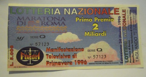 BIGLIETTO DELLA LOTTERIA