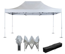 Gazebo Pieghevole Bianco 3x4,5