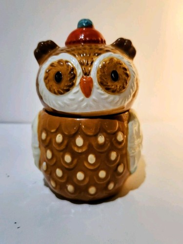 Owl ceramic candy - owl,
