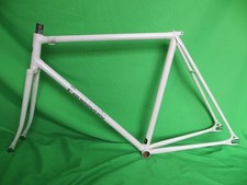 Panasonic NJS Omologato Keirin Telaio Set Pista Bici Ingranaggio Fisso Bianco 54,5cm