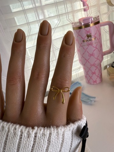 Anello fiocco tono oro - anello,