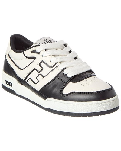 Fendi match leather sneaker - fendi,