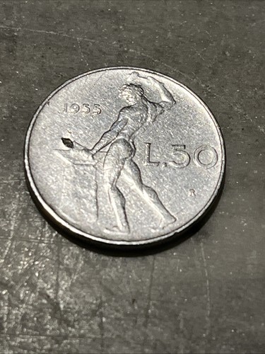 Moneta italiana lire - moneta, 50