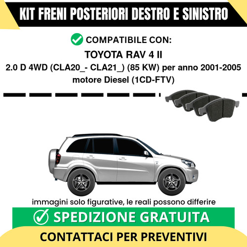 Pastiglie freno posteriori - pastiglie,