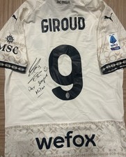 Maglia Giroud AC Milan Match Worn Issued Indossata Preparata Serie A 2022/23