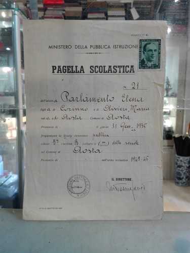 Pagella scolastica aosta - [nc],