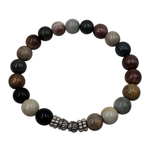 Bracciale elastico diaspro - bracciale,