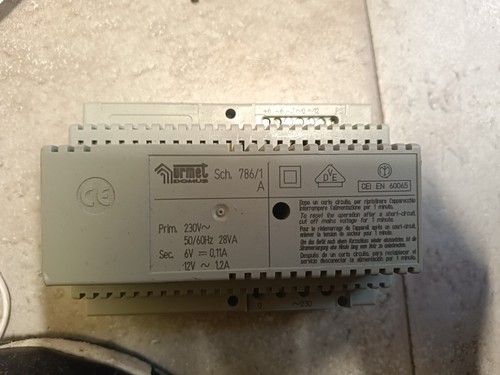 Alimentatore urmet 786 con - alimentatore, 786/1a
