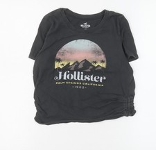 T-shirt donna Hollister nera