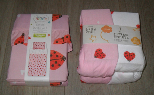 Set piumone lenzuola rosa - piumone, e