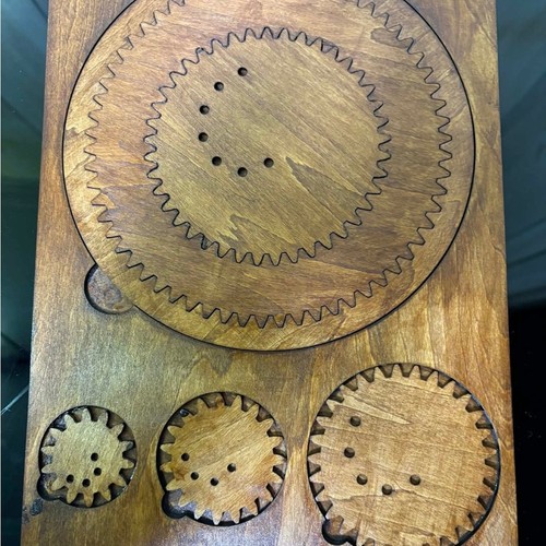 Laser cut wooden spirograph - laser,