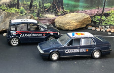 CARABINIERI 1:24 BURAGO pressofuso ALFA ROMEO 75 & FIAT PANDA senza scatola COSÌ COM'È RIPARAZIONE?