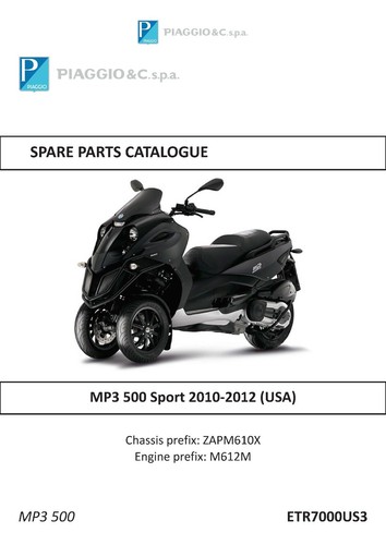 Piaggio vespa parts manual - vespa,