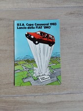 Fiat Uno 1983 Cartolina