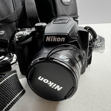 Nikon Coolpix P500 12,1 megapixel fotocamera digitale nera 36x zoom 1080p pacchetto video HD